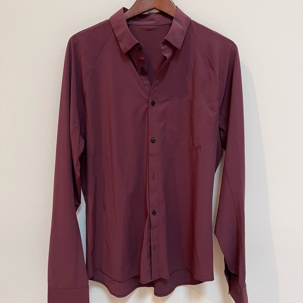 Lululemon Long Sleeve Button Down Shirt Size L